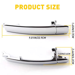 For Nissan Rogue 2008-2013 Car Outside Chrome Rear Left Door Handle 80640-CA012 6B93BC-57 [2]