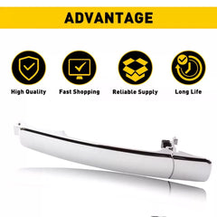 For Nissan Rogue 2008-2013 Car Outside Chrome Rear Left Door Handle 80640-CA012 6B93BC-57 [4]