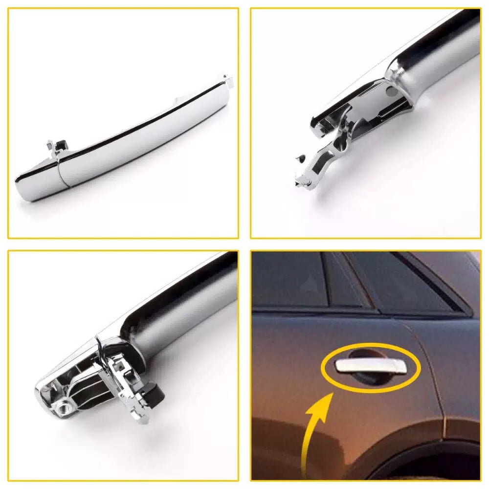 For Nissan Rogue 2008-2013 Car Outside Chrome Rear Left Door Handle 80640-CA012 6B93BC-57 [5]