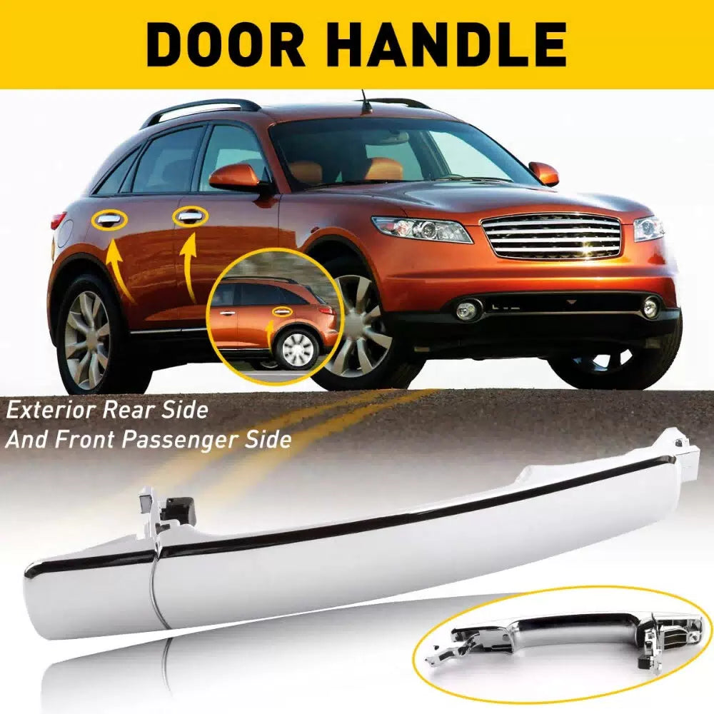 For Nissan Rogue 2008-2013 Car Outside Chrome Rear Left Door Handle 80640-CA012 6B93BC-57 [6]