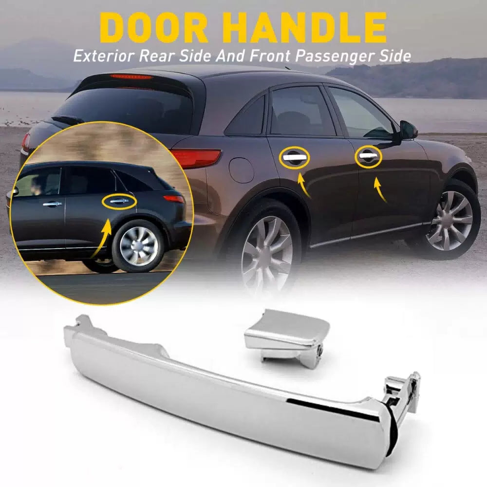 For Nissan Rogue 2008-2013 Car Outside Chrome Rear Left Door Handle 80640-CA012 6B93BC-57 [7]