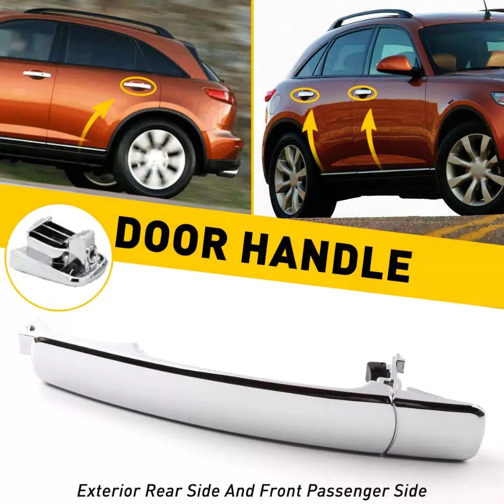 For Nissan Rogue 2008-2013 Car Outside Chrome Rear Left Door Handle 80640-CA012 6B93BC-57 [8]