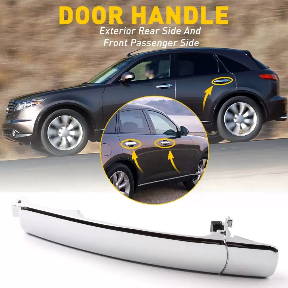 For Nissan Rogue 2008-2013 Car Outside Chrome Rear Left Door Handle 80640-CA012 6B93BC-57 [9]
