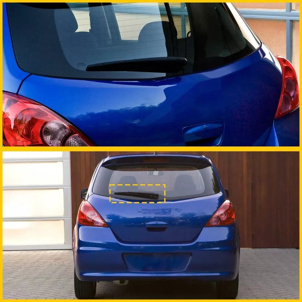 For Nissan Versa 2007-12 Hatchback Rear Windshield Back Wiper Arm Blade Set 6B93BC-57 [6]