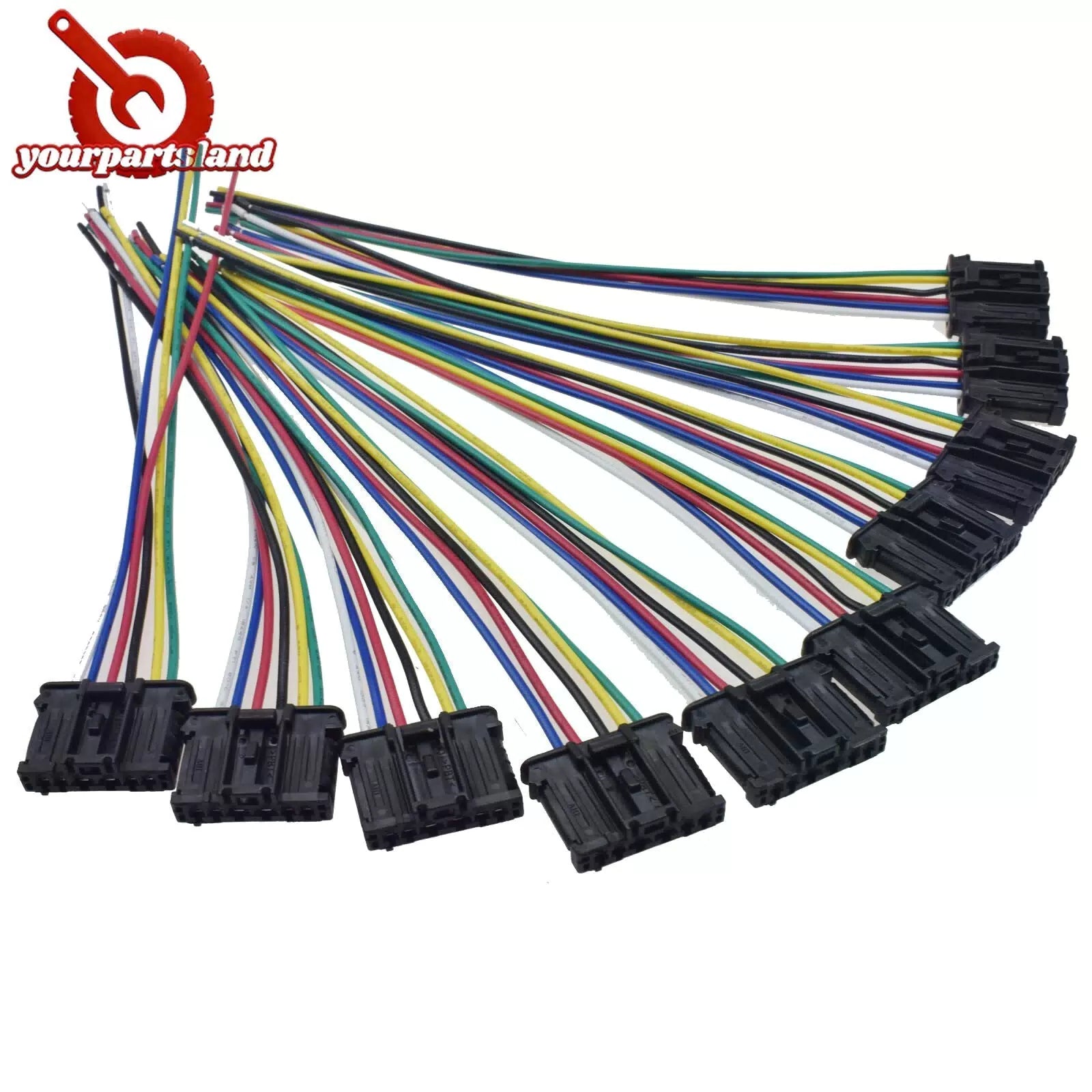 For Peugeot 206 207 307 308 Rear Tail Light Harness Pigtail Connector Loom 6B93BC-57 [2]