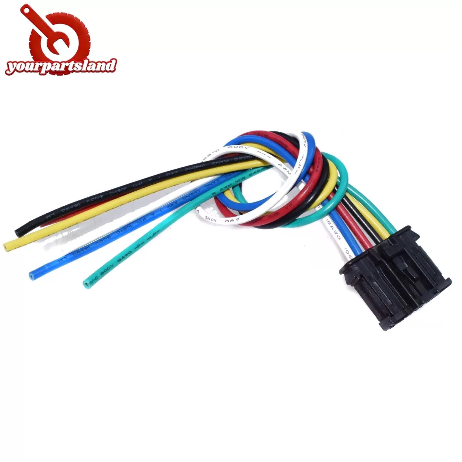 For Peugeot 206 207 307 308 Rear Tail Light Harness Pigtail Connector Loom 6B93BC-57 [6]