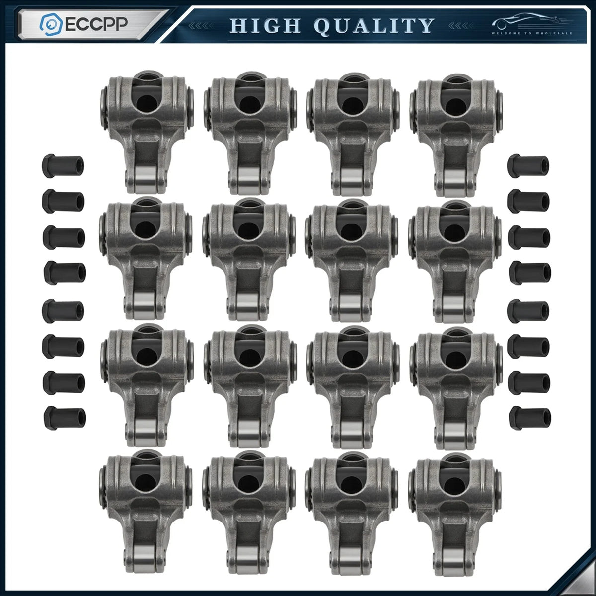 For Small Block Chevy SBC 350 400 1.5 Ratio 3/8" Stainless Steel Rocker Arms 6B93BC-57 [1]