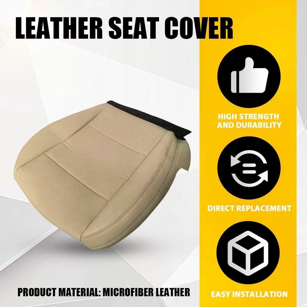 For Subaru Outback 2015-2017 Driver Perforated Leather Bottom Seat Cover Tan EA 6B93BC-57 [10]