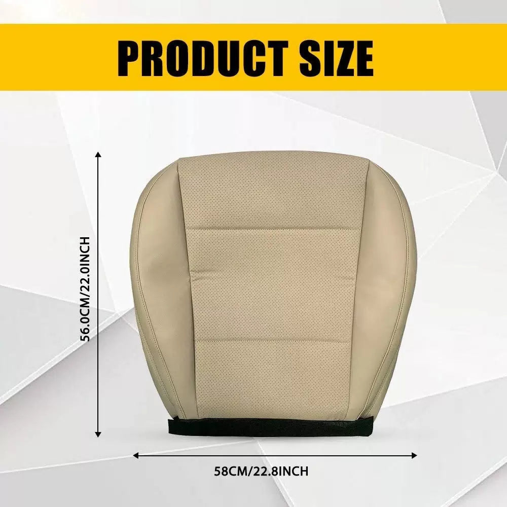 For Subaru Outback 2015-2017 Driver Perforated Leather Bottom Seat Cover Tan EA 6B93BC-57 [5]