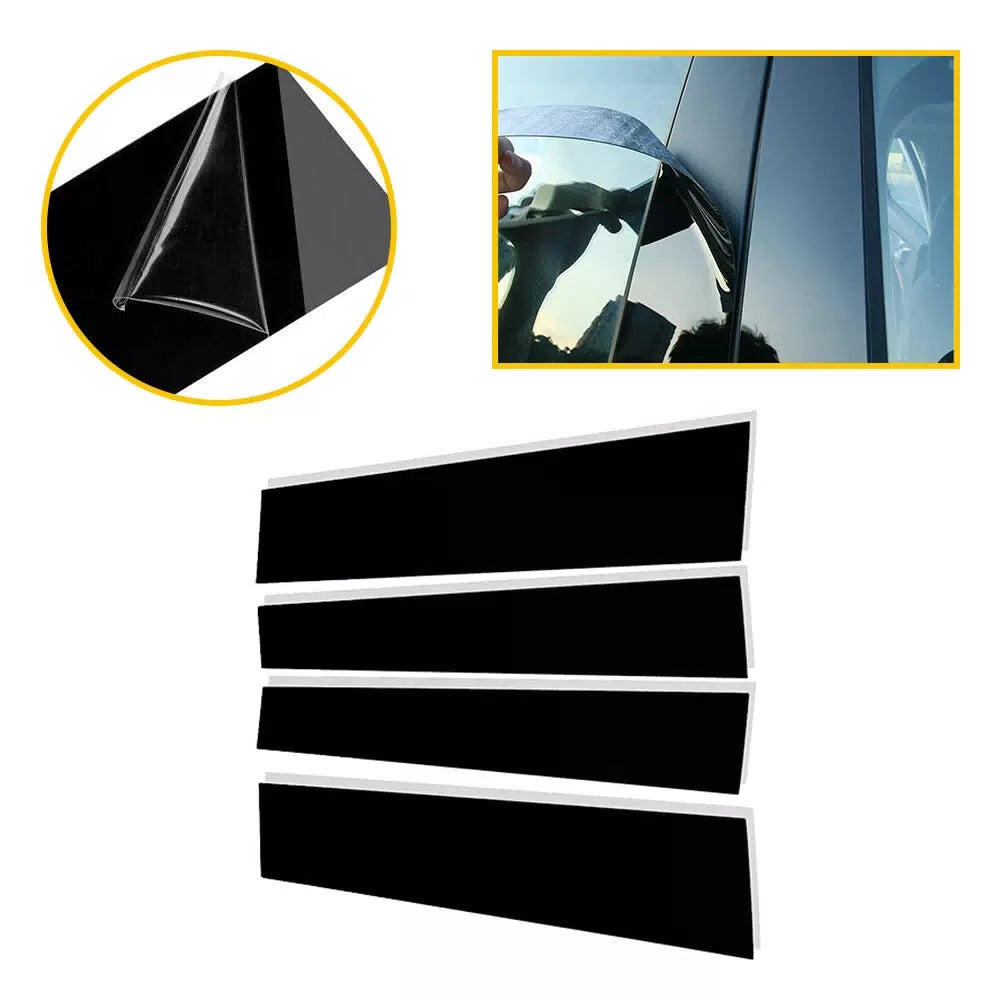 For TOYOTA Tundra Double Cab 2007-2021 Black Pillar Posts Door Window Cover EOA 6B93BC-57 [10]