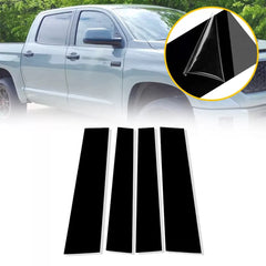 For TOYOTA Tundra Double Cab 2007-2021 Black Pillar Posts Door Window Cover EOA 6B93BC-57 [1]