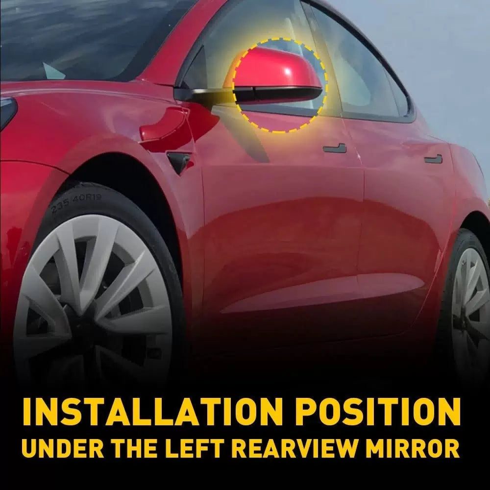 For Tesla 2017-2022 Model 3 Black Left Side Rearview Mirror Cover Lower Holder 6B93BC-57 [5]