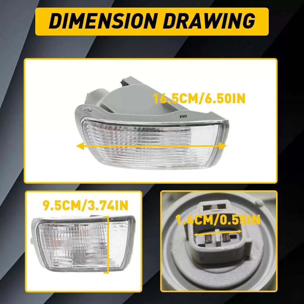 For Toyota 2003-2005 4Runner Front Bumper Turn Signal Lights DRL Lamps Assembly 6B93BC-57 [3]