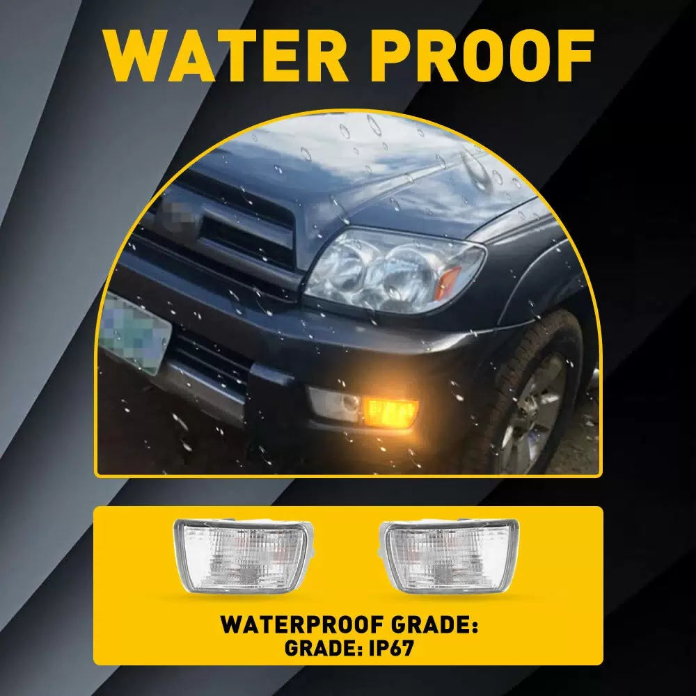 For Toyota 2003-2005 4Runner Front Bumper Turn Signal Lights DRL Lamps Assembly 6B93BC-57 [4]