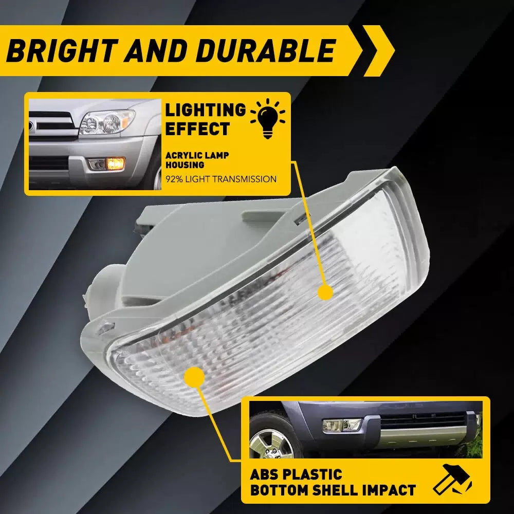 For Toyota 2003-2005 4Runner Front Bumper Turn Signal Lights DRL Lamps Assembly 6B93BC-57 [7]