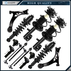 For Toyota For Corolla Complete Front Struts Rear Shocks + Sway Bar End Links 6B93BC-57 [1]