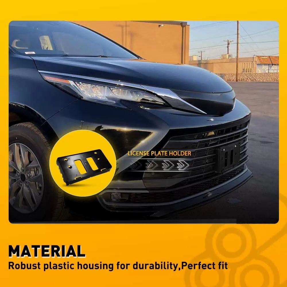 For Toyota Sienna 2021 2022 2023 Front License Plate Frame Tag Holder Bracket EA 6B93BC-57 [8]