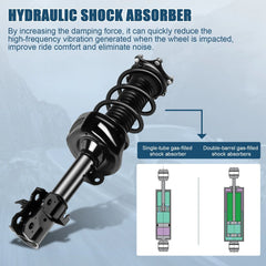 Front 2 Quick Complete Shocks/Struts Spring Absorber For 2007-14 Honda CR-V CRV 6B93BC-57 [4]