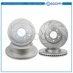 Front And Rear Brake Rotors Kit For 2007-2010 Dodge Caliber 07-17 Jeep Compass KOEEP [1]