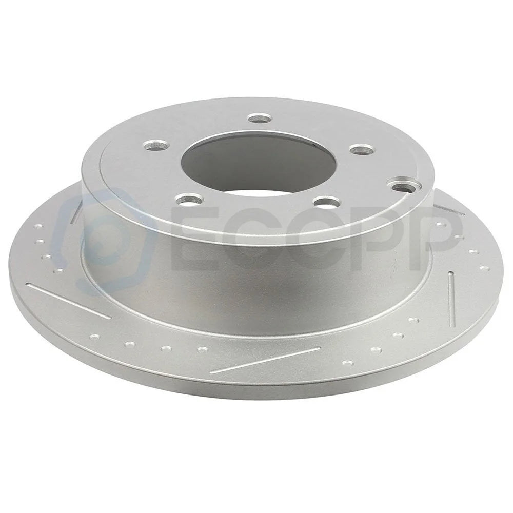 Front And Rear Brake Rotors Kit For 2007-2010 Dodge Caliber 07-17 Jeep Compass KOEEP [9]