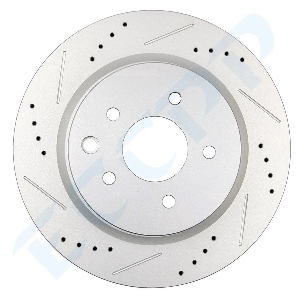 Front And Rear Drill Slot Brake Rotor For Infiniti EX35 G37X M35 Q40 350Z Maxima 6B93BC-57 [8]