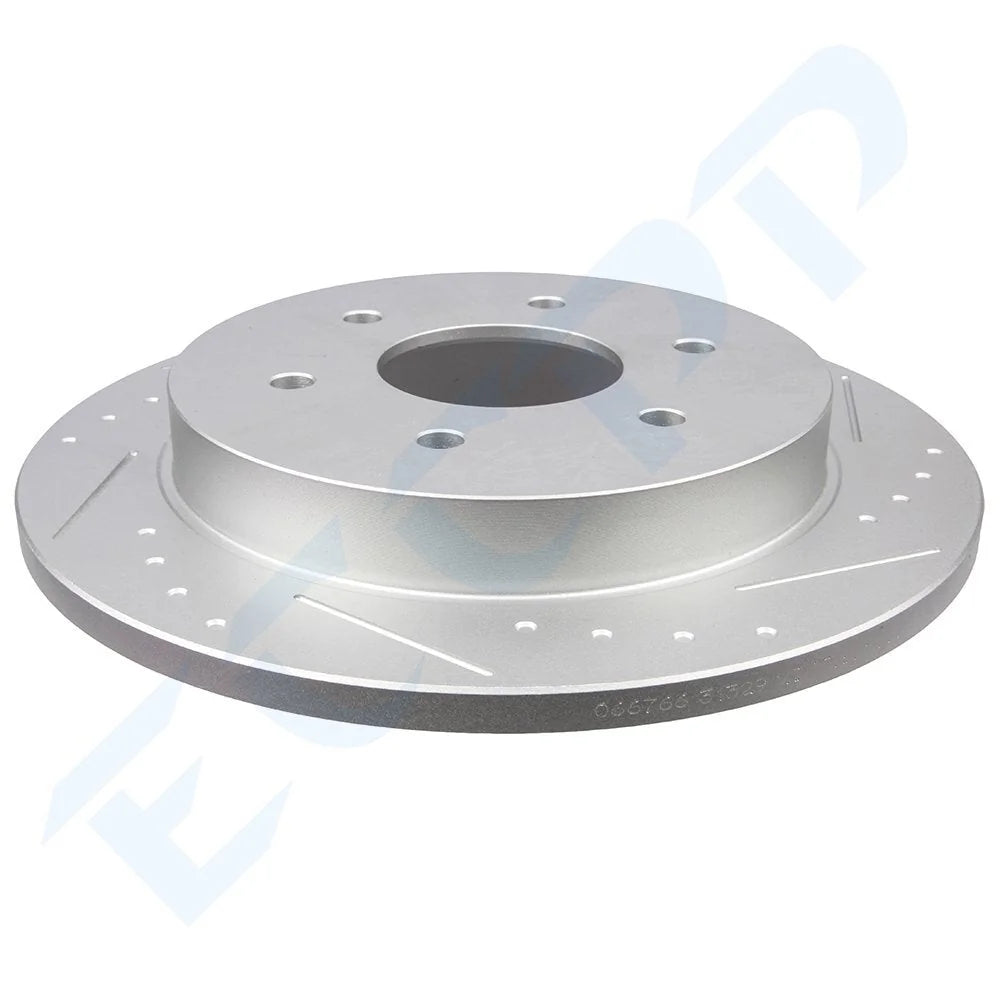 Front And Rear Drilled Slot Brake Rotor For 04 05 Nissan Titan Armada 5.6L V8 6B93BC-57 [8]
