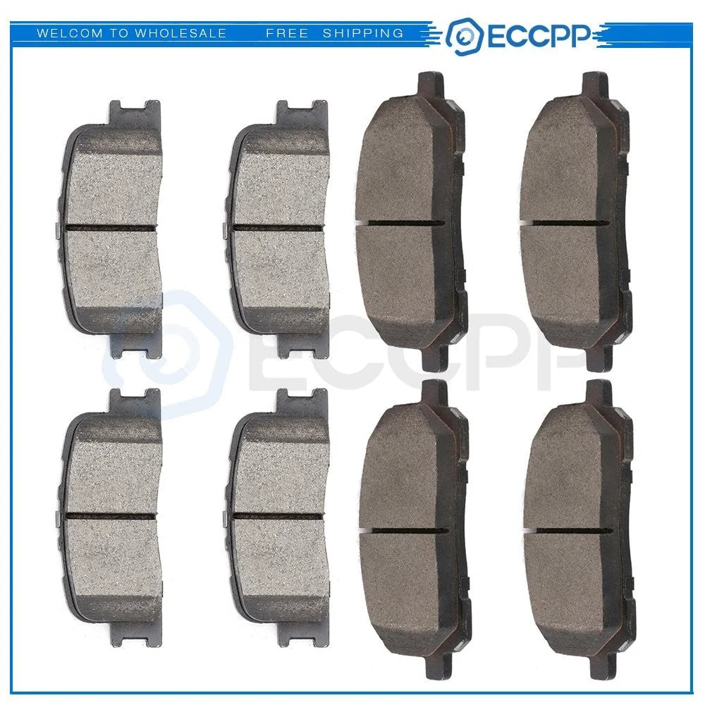 Front And Rear Metallic Brake Pads Set For Toyota Highlander 2001 2002 2003 3.0L KOEEP [1]