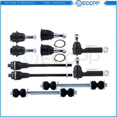 Front Ball Joints Steering Sway Bar Tie Rod End For 2001 02-2004 GMC Sierra 2500 6B93BC-57 [1]