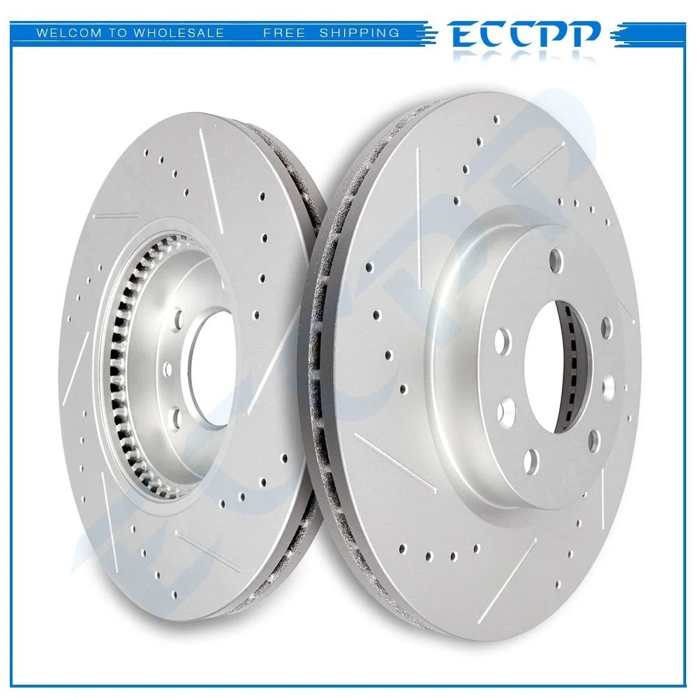 Front Brake Discs Rotors For Ford Fusion Lincoln MKZ Mazda 6 2011 Mercury Milan 6B93BC-57 [1]