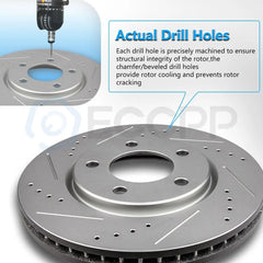 Front Brake Discs Rotors For Ford Fusion Lincoln MKZ Mazda 6 2011 Mercury Milan 6B93BC-57 [4]