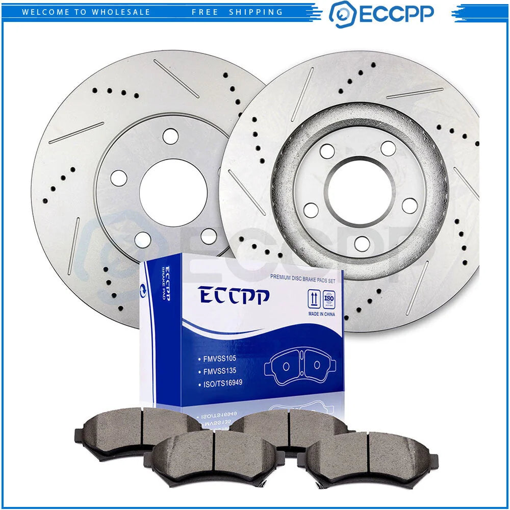 Front Brake Rotors Ceramic Pads for Olds Aurora 1997-2004 Buick Park Avenue V6 6B93BC-57 [1]