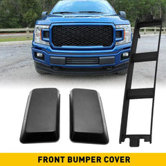 Front Bumper Center Cover Plastic Black Fits For 2018-2020 Ford F-150 3.3L 5.0L 6B93BC-57 [1]