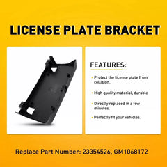 Front Bumper License Plate Bracket Tag Holder for 2016-2019 Chevy Silverado 1500 6B93BC-57 [2]