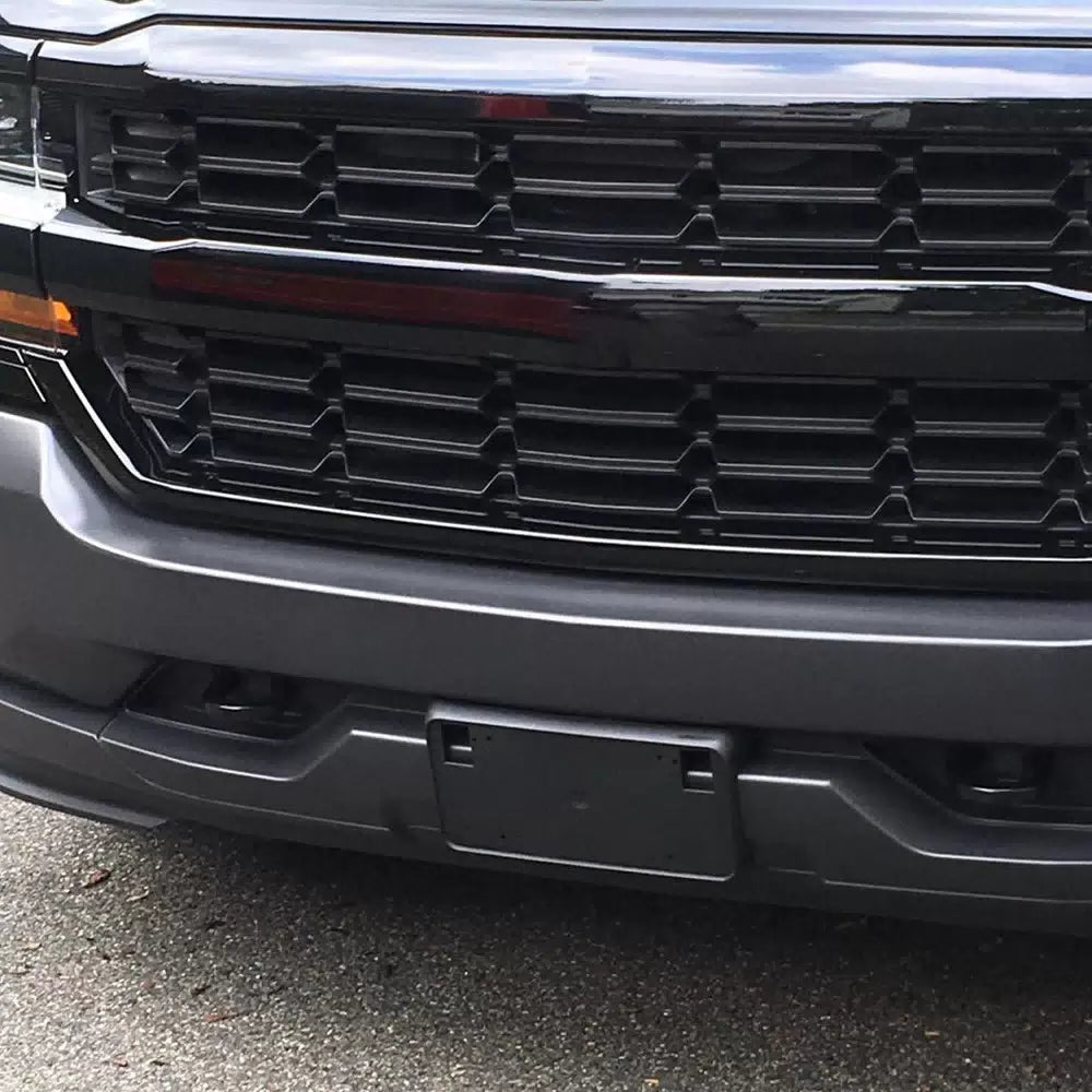 Front Bumper License Plate Bracket Tag Holder for 2016-2019 Chevy Silverado 1500 6B93BC-57 [4]