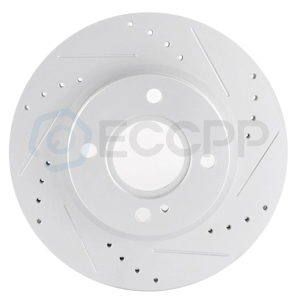 Front Ceramic Brake Pads And Rotors For 11 12 13 14 15-19 Ford Fiesta KOEEP [9]