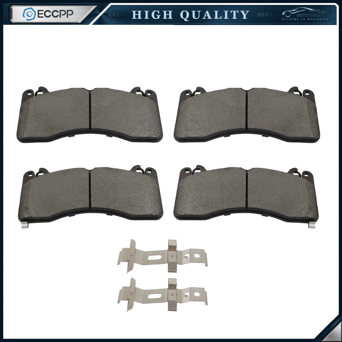 Front Ceramic Brake Pads Kit Fits for FORD for Mustang 2022-15 6B93BC-57 [1]
