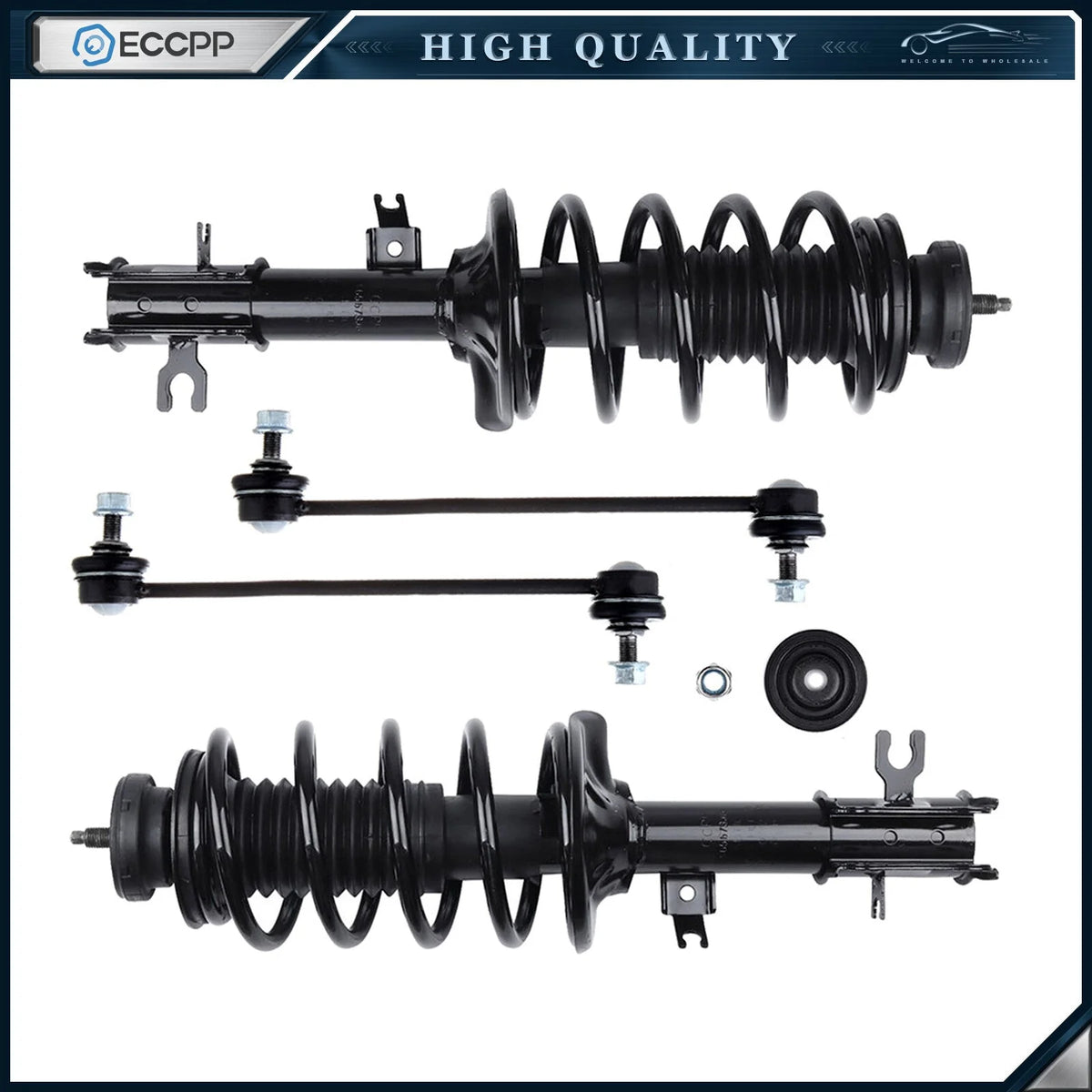 Front Complete Struts Sway Bar End Link Set Fits Chevrolet Ave Aveo5 2004-2011 6B93BC-57 [1]