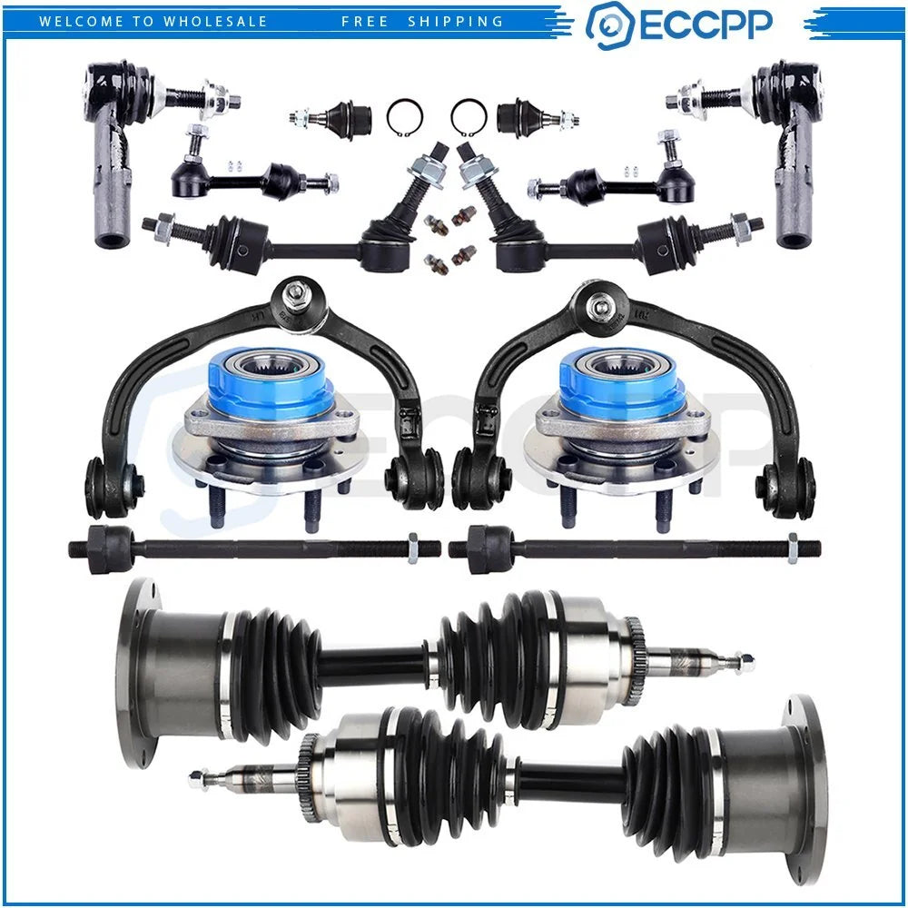 Front Control Arm Wheel Hub Bearing CV Axle Shaft For 03-04 Expedition Navigator KOEEP [1]