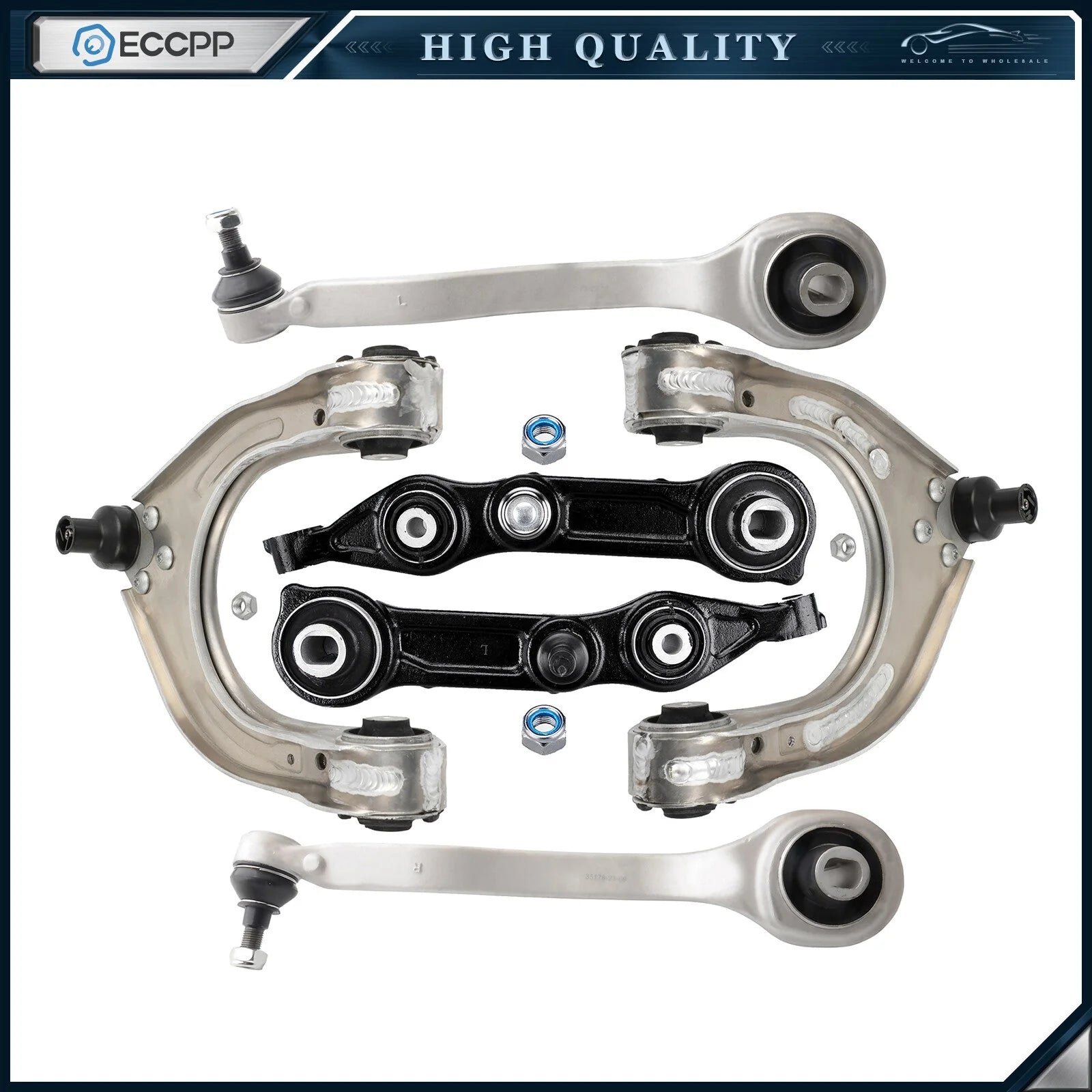 Front Control Arm w/ Ball Joint Suspension Kit For 2007-2009 Mercedes-Benz E550 6B93BC-57 [1]