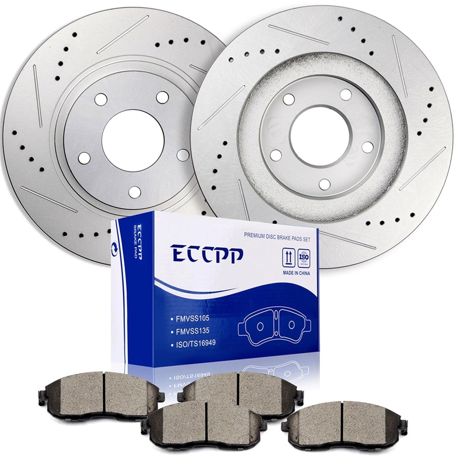 Front Disc Brakes Rotors & Brake Pads Kit for Nissan Altima Maxima Infiniti I35 6B93BC-57 [1]