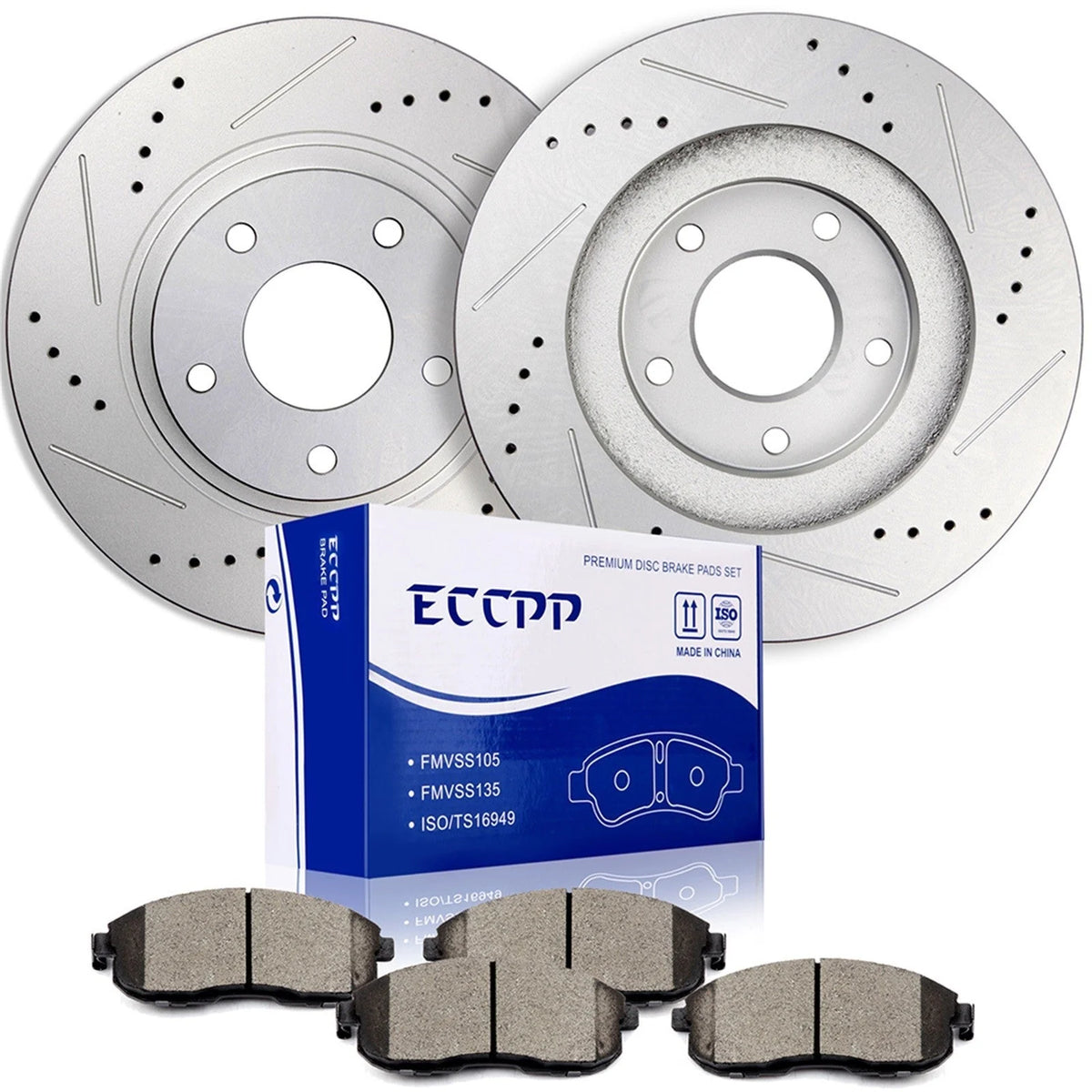 Front Disc Brakes Rotors & Brake Pads Kit for Nissan Altima Maxima Infiniti I35 6B93BC-57 [1]