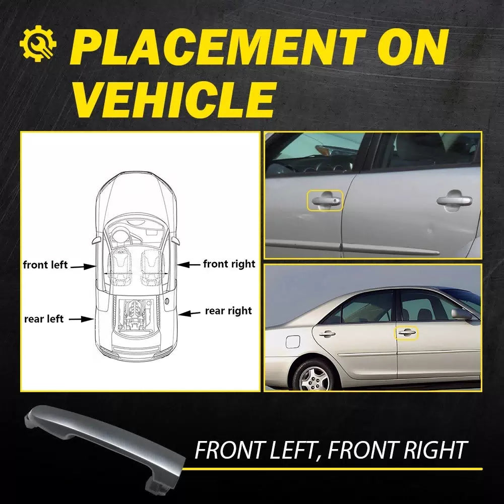 Front Door Handle Code 1G3 Magnetic Gray Metallic For 2003-2013 Toyota Corolla A 6B93BC-57 [7]
