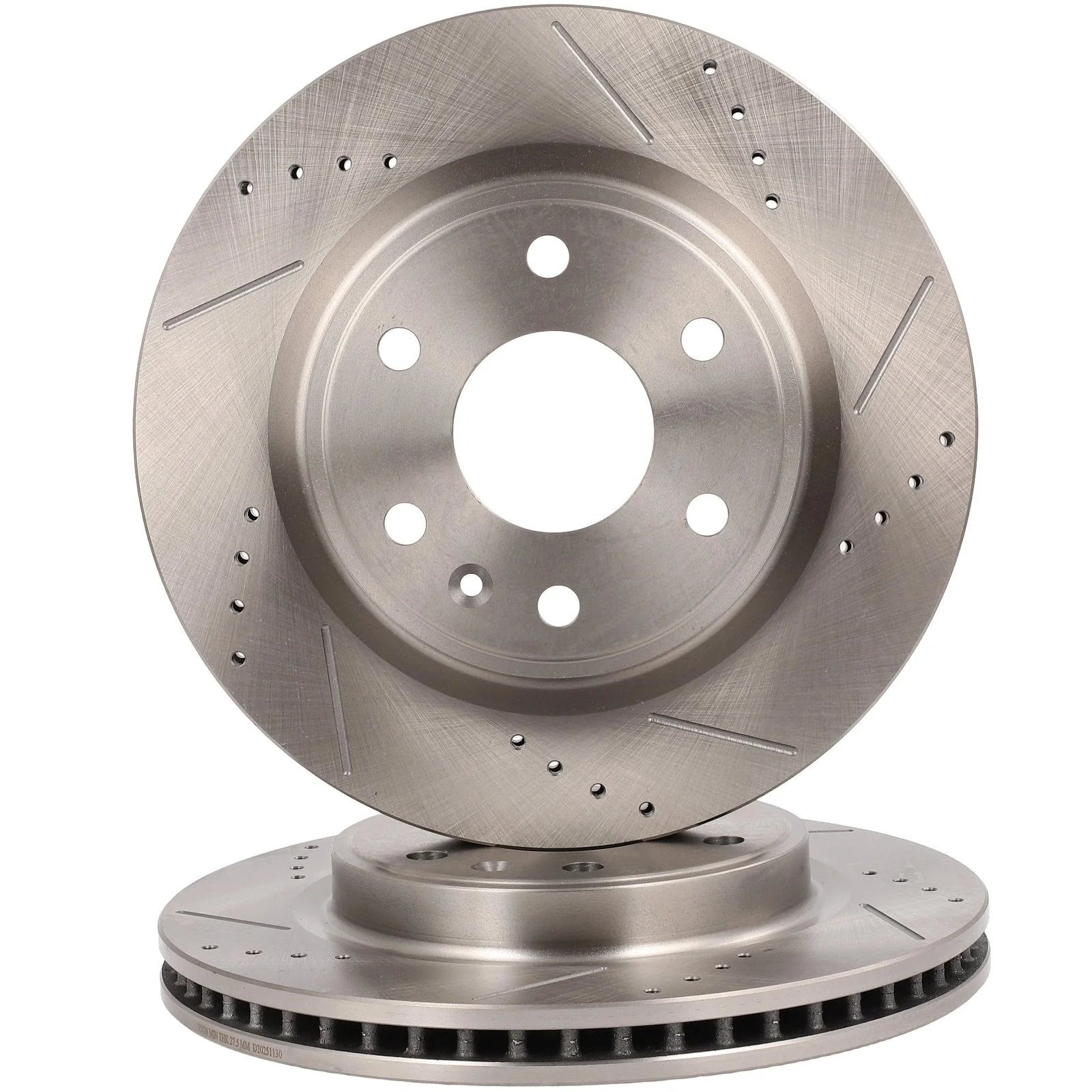 Front Drilled Slotted Brake Rotors For 08-17 Buick Enclave Chevrolet Traverse KOEEP [2]