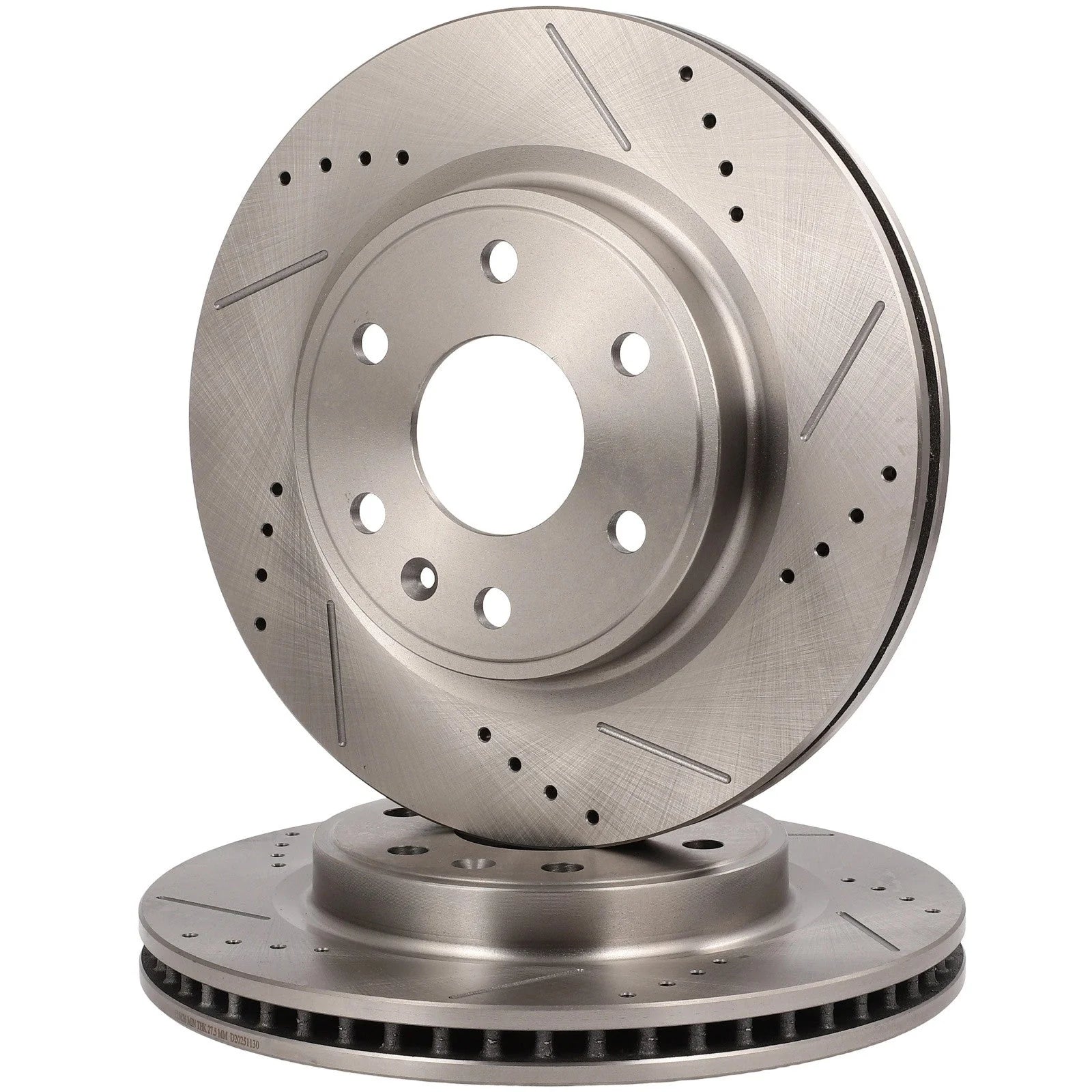 Front Drilled Slotted Brake Rotors For 08-17 Buick Enclave Chevrolet Traverse KOEEP [3]