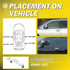 Front Driver Chrome Exterior Door Handle For 2004-15 Nissan Titan/05-15 Armada A 6B93BC-57 [4]