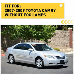 Front Fog Bumper Light Cover Insert Panel Pair Set of 2 for 2007-09 Toyota Camry 6B93BC-57 [3]