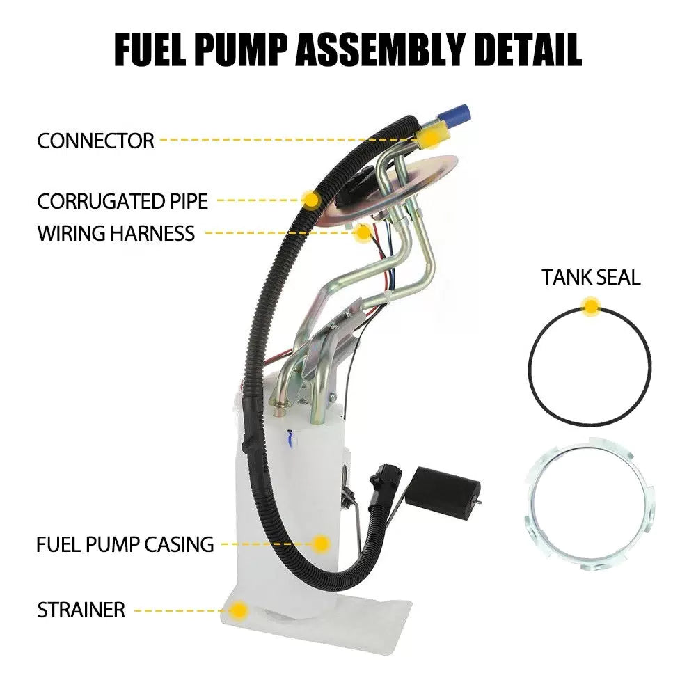 Front Fuel Pump Assembly For 92-96 Ford F150 F250 F350 4.9L 5.8L 7.5L SP2006H 6B93BC-57 [4]