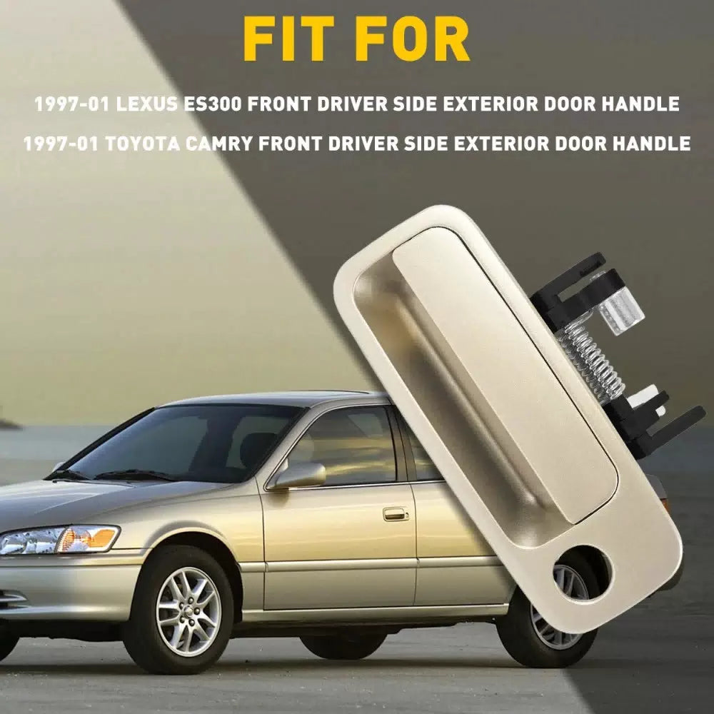 Front Left Driver Outside Door Handle for Toyota 1997-2001 Camry Beige EOA 6B93BC-57 [10]