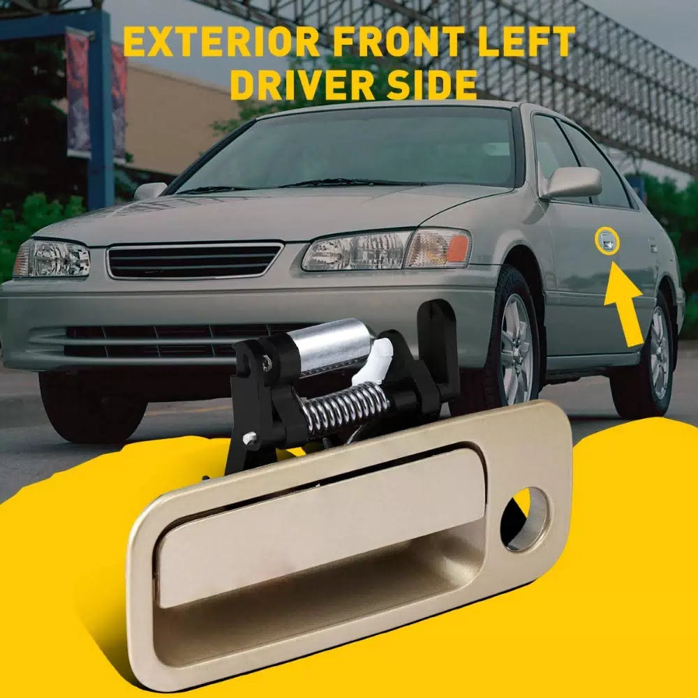 Front Left Driver Outside Door Handle for Toyota 1997-2001 Camry Beige EOA 6B93BC-57 [5]