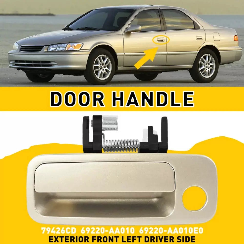 Front Left Driver Outside Door Handle for Toyota 1997-2001 Camry Beige EOA 6B93BC-57 [6]